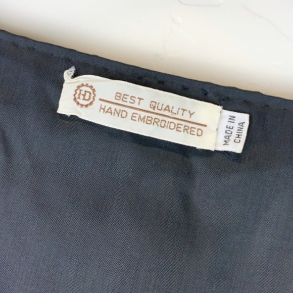 Vintage Handmade Sequin Beaded Butterfly Top M - Picture 3 of 6